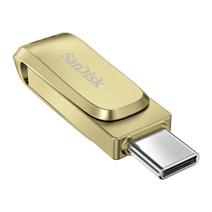 SANDISK Ultra Dual Drive Luxe Type-C 1TB, OTG, Upto 400MB/s, Pendrive, Gold, 5Y Warranty (SDDDC4-1T00-I35GD)