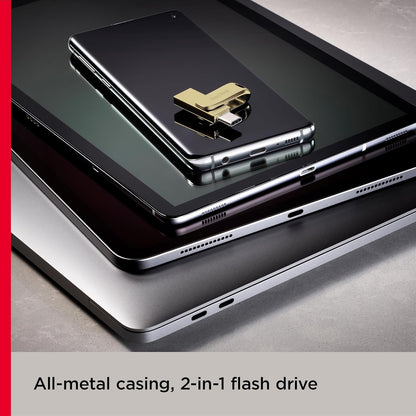 SANDISK Ultra Dual Drive Luxe Type-C 1TB, OTG, Upto 400MB/s, Pendrive, Gold, 5Y Warranty (SDDDC4-1T00-I35GD)